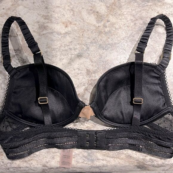 STELLA MCCARTNEY black lace and satiny bra - Picture 5 of 7